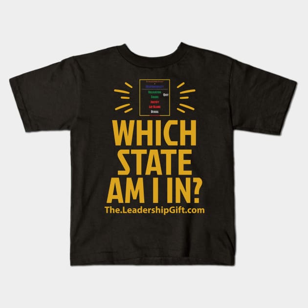 Which State Am I In? Kids T-Shirt by Christopher Avery